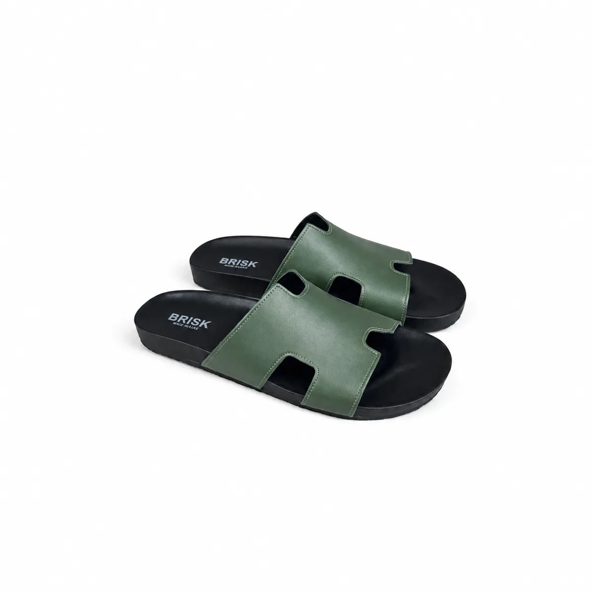 BRK-SLP-120 | Men’s H-Strap Casual Slippers