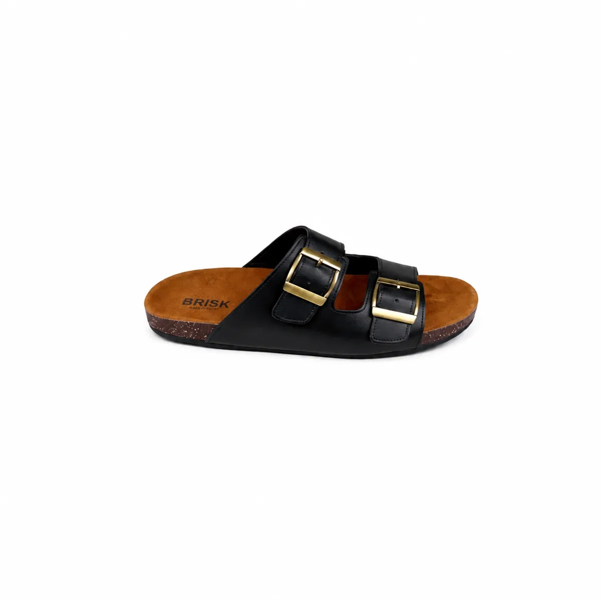 BRK-SLP-125 | Men’s Triple-Buckle Comfort Slippers