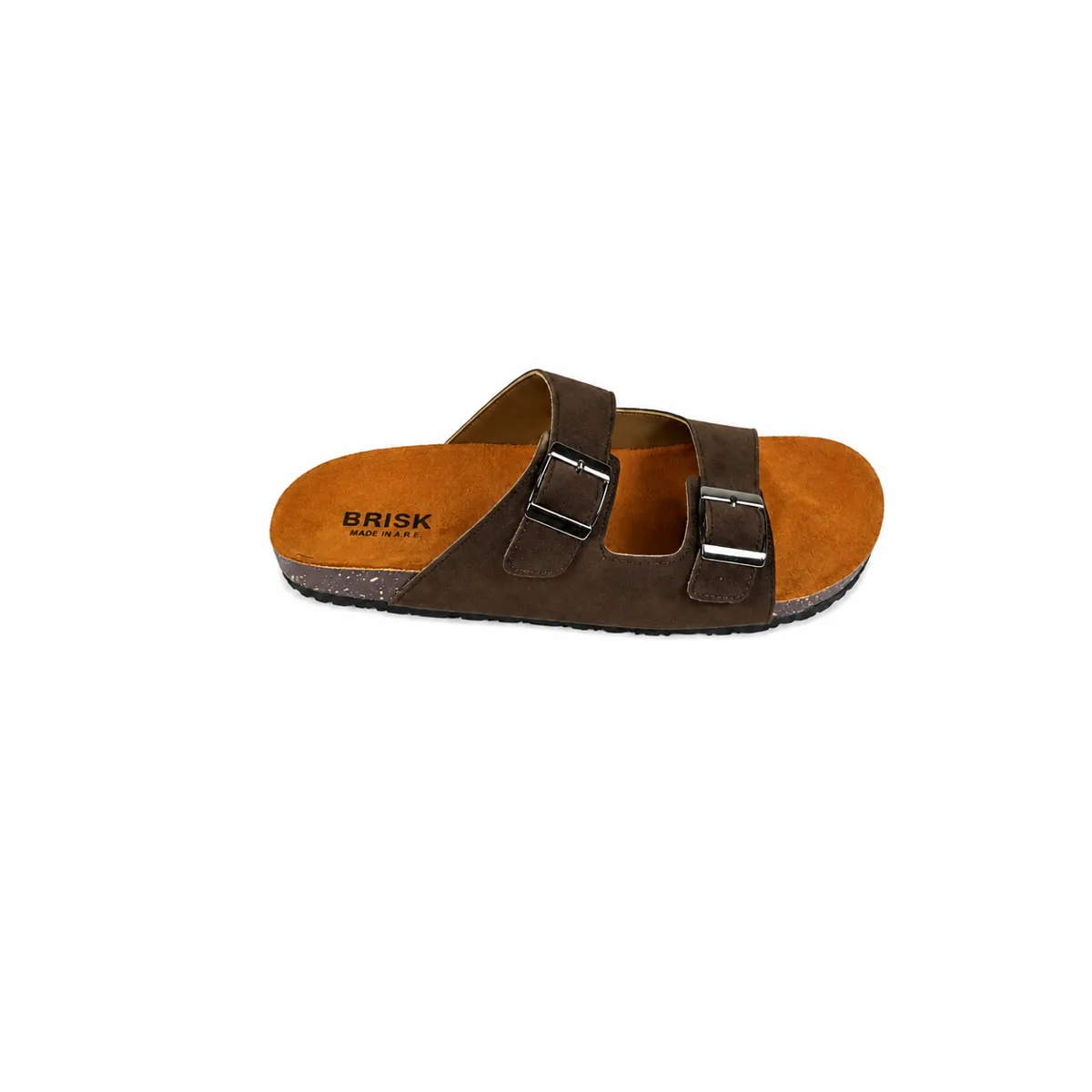 BRK-SLP-102 | Men’s Double-Buckle Comfort Slippers