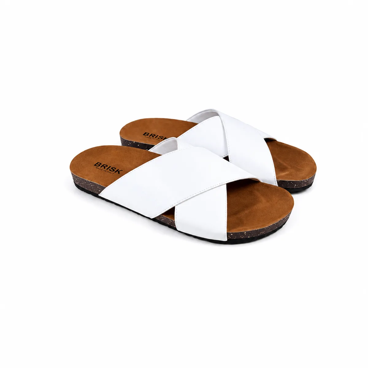 BRK-SLP-124 | Men’s Cross-Strap Casual Slippers