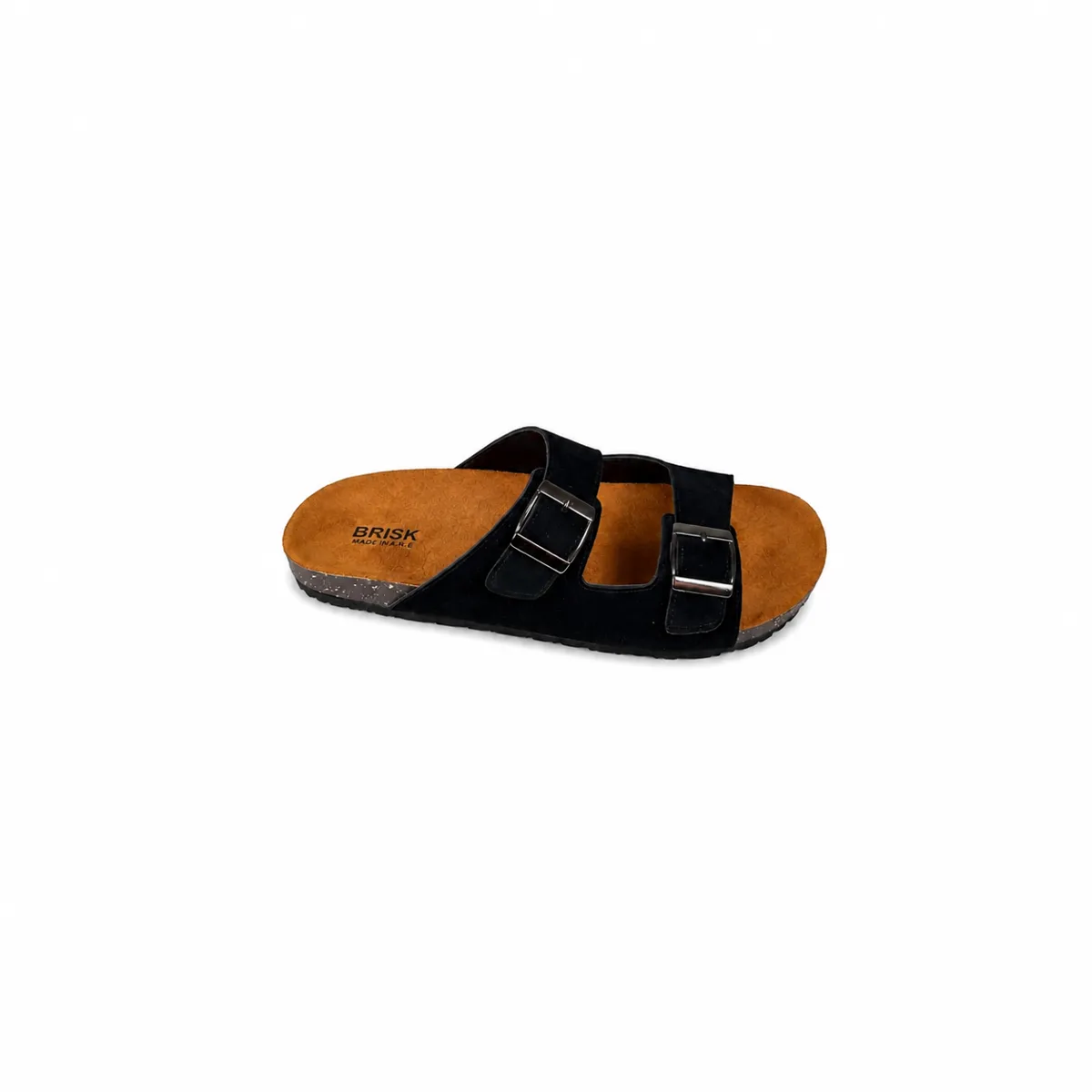 BRK-SLP-102 | Men’s Double-Buckle Comfort Slippers alternate view