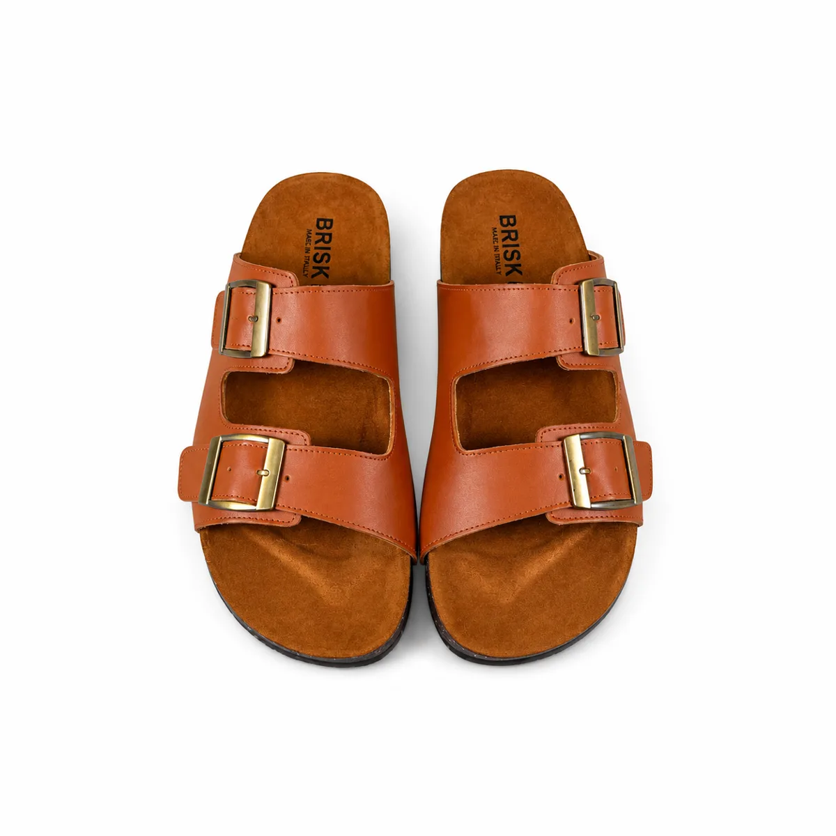 BRK-SLP-125 | Men’s Triple-Buckle Comfort Slippers alternate view