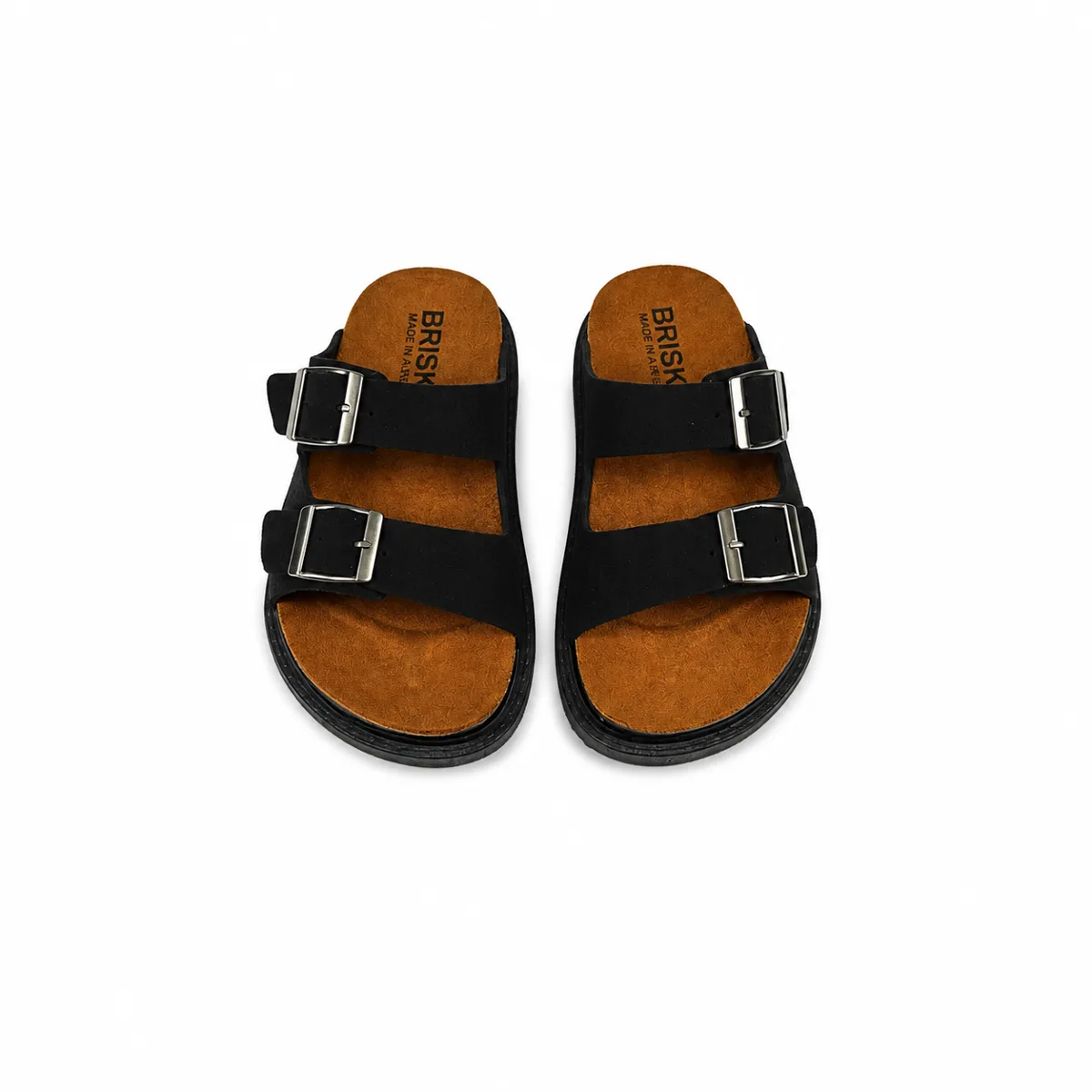 BRK-SLP-402T | Boys’ Double-Buckle Sandals