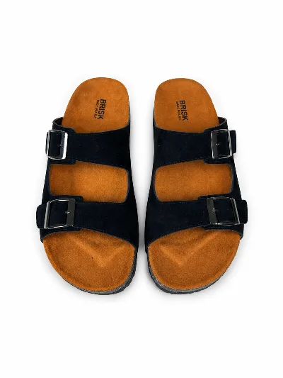 BRK-SLP-102 | Men's Double-Buckle Comfort Slippers thumbnail 2
