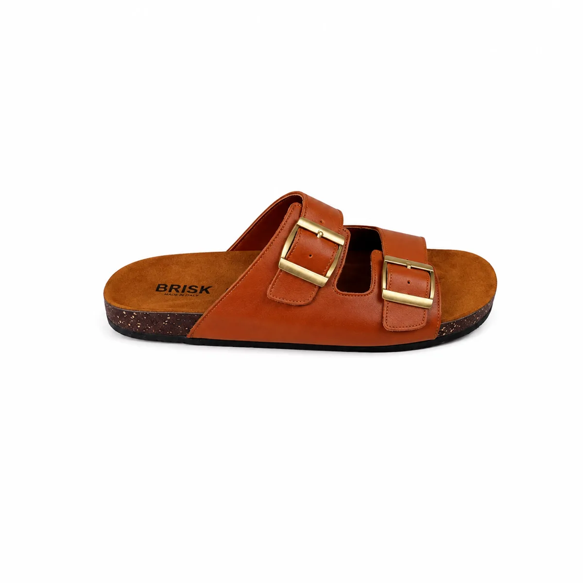 BRK-SLP-125 | Men’s Triple-Buckle Comfort Slippers